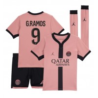 Maglia Calcio Paris Saint-Germain Goncalo Ramos #9 Terza Divisa Bambino 2024-25 Manica Corta (+ pantaloncini)